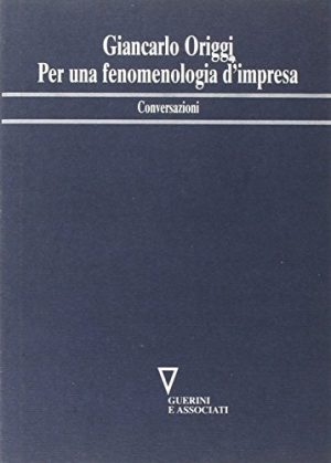 Copertina del volume Per una fenomenologia d'impresa